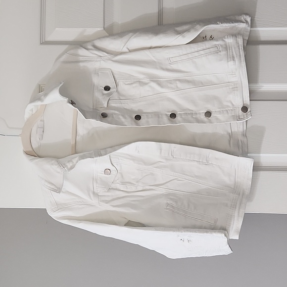 Westport Jackets & Blazers - White jean jacket